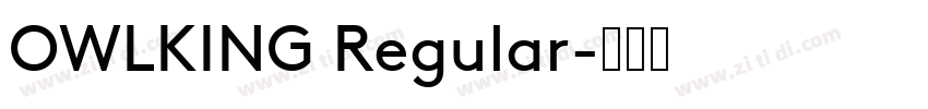 OWLKING Regular字体转换